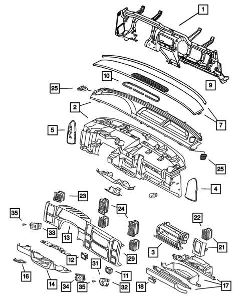 Instrument Panel for 2007 Dodge Dakota #0