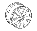 80A601025CC - : Wheel, Alloy for Audi: Q5, Q5 PHEV, Q5 Sportback, SQ5, SQ5 Sportback Image