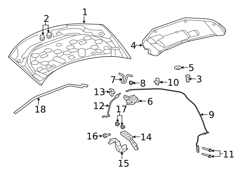 Hood & Components for 2014 Dodge Avenger #0