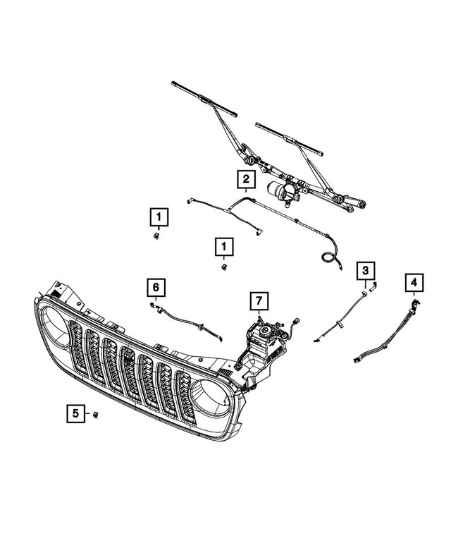 68365057AC - Electrical: Windshield Washer Hose for Mopar Image image