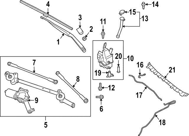 288905VG0A - Body: Wiper Blade for INFINITI: QX55 Image