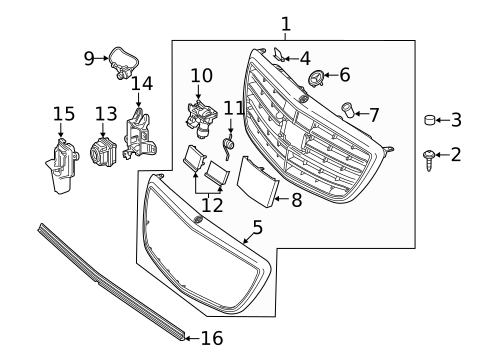 Grille & Components for 2015 Mercedes-Benz S63 AMG #2