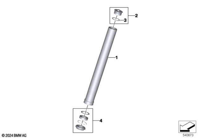 77255B3FD51 - Front Axle, Front Suspension: Cover -  for BMW-Motorrad Image