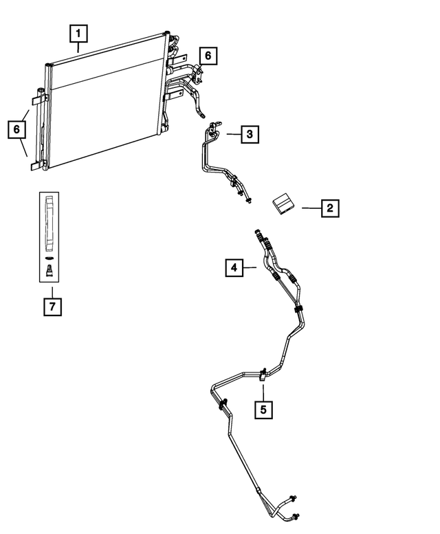 « 52014496AA – Cooling : Tube De Refroidisseur D`huile Agrafe pour Mopar Image »