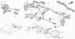 32132SM4003 - Electrical/Exhaust/Heater/Fuel: BAND, WIRE HARNESS OFFSET (20)(122.5MM) (BLACK) for Acura Image