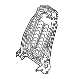 29091078068U25 - Body: Seat Back Frame for Mercedes-Benz Image