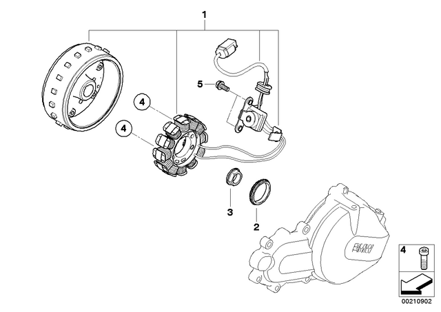 12317707154 - : Collar Nut - M14X1 for BMW-Motorrad Image