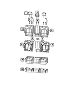 6PL761X7AG - Interior Trim: Second Row Headrest for Mopar Image