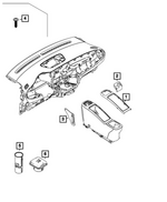 7TL83LXHAA - Interior Trim: Floor Console Bezel for Mopar Image