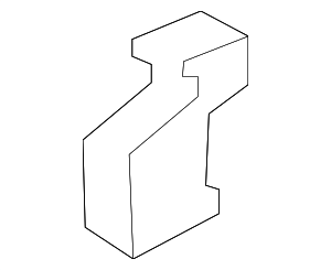 JL3Z19E525B - : Air Deflector for Ford: F-150 Image