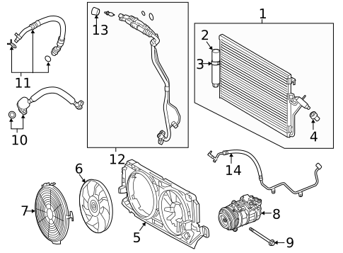 A/C Accumulator/Receiver Drier for 2021 Mercedes-Benz Sprinter 1500 #0