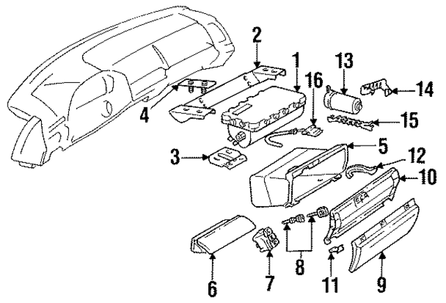 1406890514 - Body: Passenger Air Bag Bracket for Mercedes-Benz Image