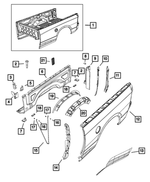 68054863AD - Body Sheet Metal Except Doors: Pickup Box for Ram: 1500, 1500 Classic, 2500, 3500 Image