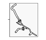 5Q0121064BB - Cooling System: Vent Tube for Volkswagen: Golf, Golf SportWagen Image