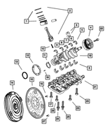5013586AC - Engine 4.7L Eight Cylinder: Crankshaft Bearing Package for Mopar Image