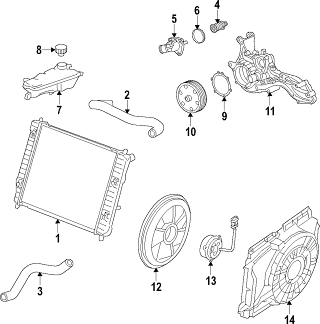 84254395 - : Radiator Outlet Hose for GM Image