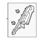 BCJL68760C02 - Body: Lock Pillar Trim for Mazda Image