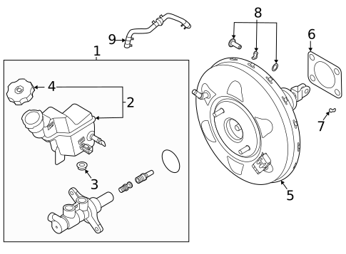 Vacuum Booster for 2021 Hyundai Sonata #0