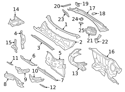 Cowl for 2022 Mercedes-Benz GLA45 AMG #0