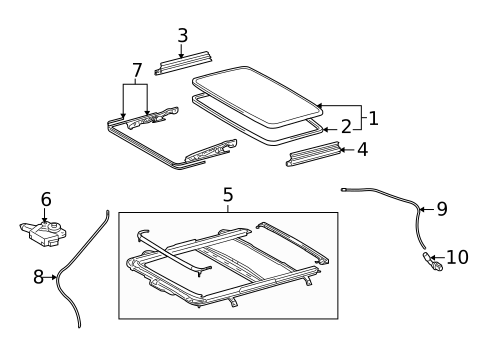 Sunroof for 2015 Lexus RX350 #0