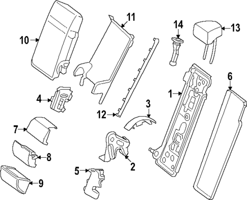 Rear Seat Components for 2025 Mercedes-Benz GLC 350e #0