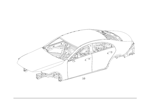 Body Shell for 2019 Mercedes-Benz CLS53 AMG #0