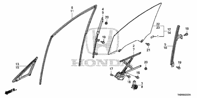 Front Door Windows  - Regulator for 2016 Honda Odyssey #0