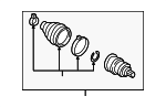 3Q0498099E - Suspension: Outer Joint Assembly for Volkswagen Image