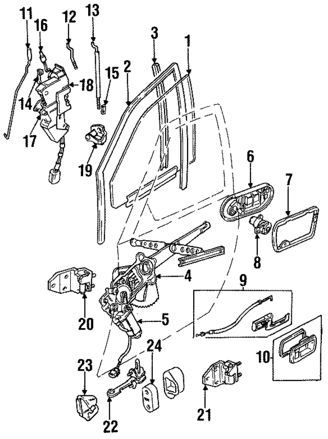 GNA1080BK - Body: Door Lock Actuator Motor for Jaguar Image