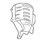 18183P2AJ00 - Exhaust: Manifold Cover for Honda: Civic, Civic del Sol Image