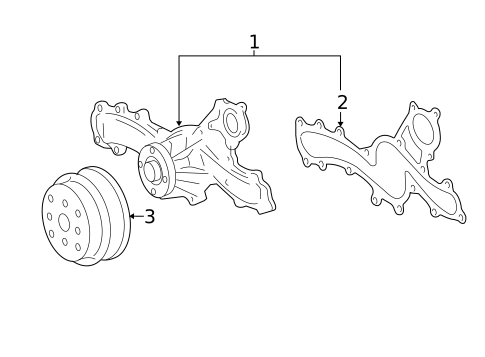 Water Pump for 2022 Lexus IS300 #1