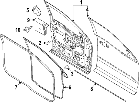 Door & Components for 2024 Ford F-350 Super Duty #2