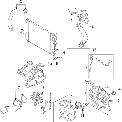 Cooling System for 2021 Hyundai Venue #0