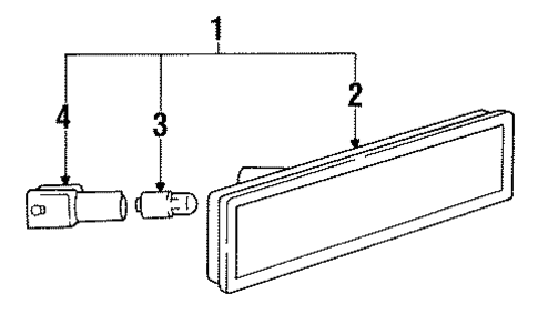 Side Marker Lamps for 1990 BMW 325i #1