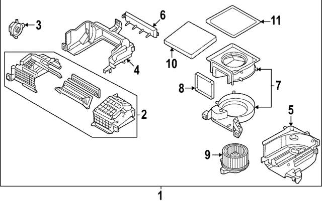 97133XA000 - : Cabin Air Filter for Kia: EV6, EV9 Image