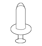 22587036 - Body: Bumper Cover Retainer for Chevrolet: Cavalier | Pontiac: Sunfire Image