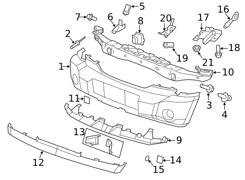 Bumper & Components - Front for 2010 Dodge Nitro #0