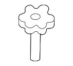 4A0803899L - Body: Spare Tire Retainer for Audi: 100, 100 Quattro, A6, A6 Quattro, S4, S6, TT, TT Quattro Image