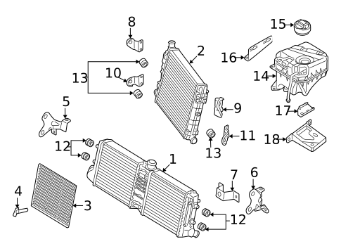 Radiator & Components for 2015 Audi R8 #0