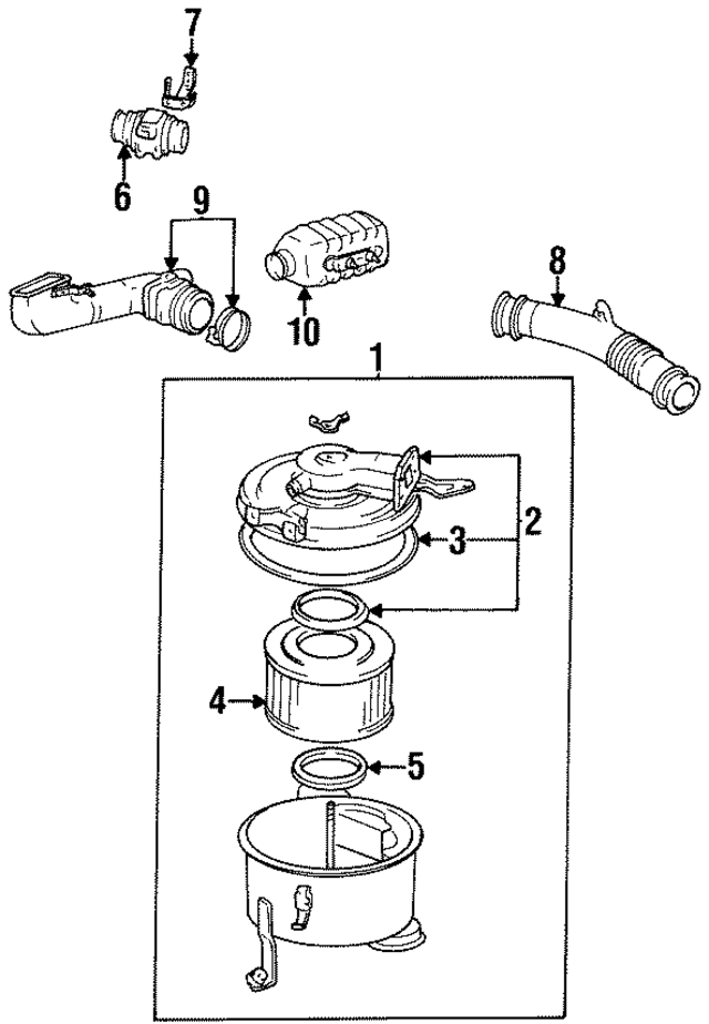 2225066050 - Electrical: Mass Air Flow Sensor for Toyota: Land Cruiser Image