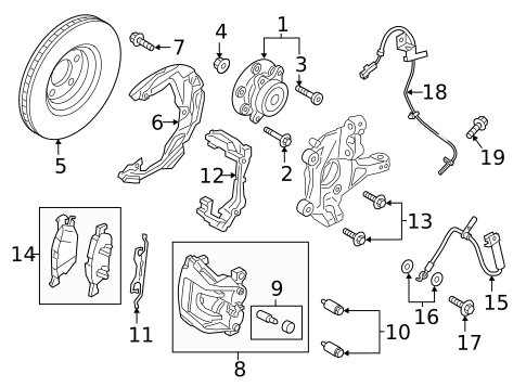 Brake Components for 2018 Lincoln MKX #0