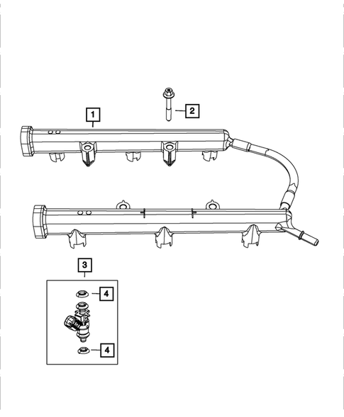 Fuel Rail and Injectors for 2023 Jeep Grand Cherokee L #0