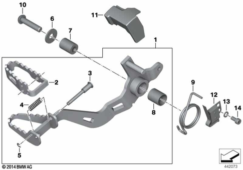 Brake Pedal, Connection Linkage for 2013 BMW-Motorrad R 1200 GS Adventure #0