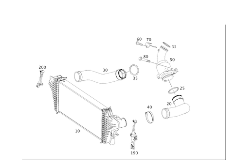 Charge Air Cooling for 2008 Mercedes-Benz R320 #0