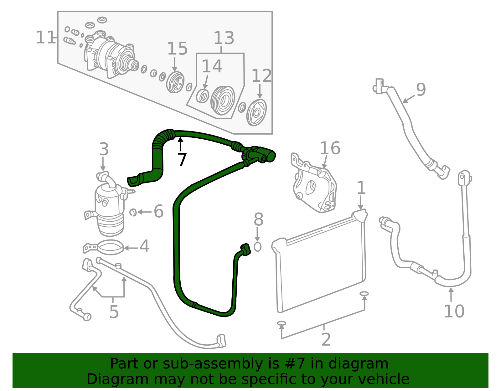 Air Conditioning Hose Assembly 22876350 GM | GMPartsDirect.com
