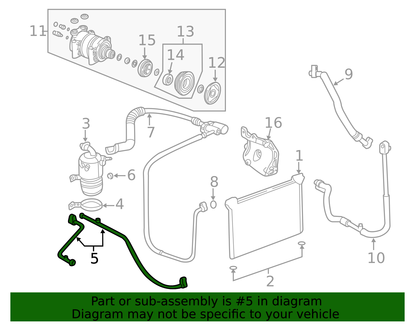 A/C Refrigerant Pipe - OEM Flow & Seal Line | AutoNation Parts