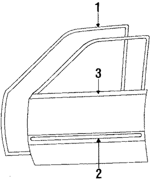 Door & Components for 1986 Toyota Tercel #0