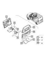 68266845AA - Interior Trim: Floor Pan Silencer for Mopar Image