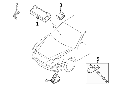 Tire Pressure Monitor Components for 2007 Kia Amanti #0
