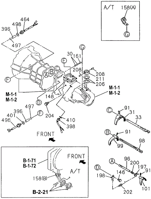 MT Shift Fork for 1997 Honda Passport #0